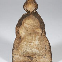 Antique Painted Cast Iron Figure of a Lady Doorstop