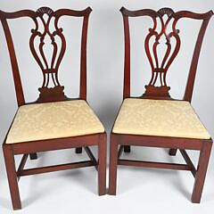 Pair of Mahogany Chippendale Side Chairs