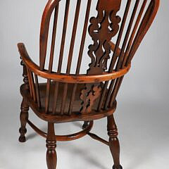 English Yew and Elmwood Windsor Armchair, early 19th Century