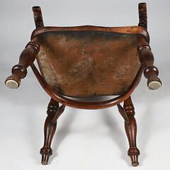 English Yew and Elmwood Windsor Armchair, early 19th Century