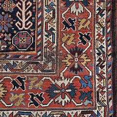 Antique Hand Knotted Tribal Kazak Carpet