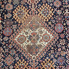 Antique Hand Knotted Tribal Kazak Carpet