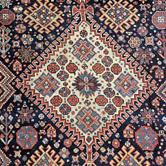 Antique Hand Knotted Tribal Kazak Carpet