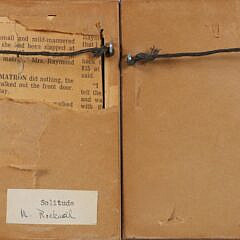 Two M. Rockwell Miniature Nantucket Oils on Artists Boards