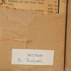 Two M. Rockwell Miniature Nantucket Oils on Artists Boards