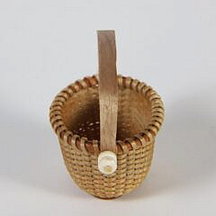 Dr. Jack Rosenfeld Miniature Oval Nantucket Swing Handle Basket