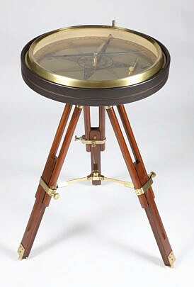 Contemporary Compass Maritime Side Table