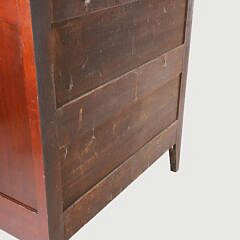 American Tiger Maple and Mahogany Chest of Drawers, circa 1840