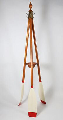 Contemporary 3 Oar Coat Rack