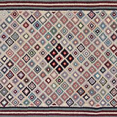 Cube Hooked Rug