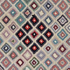 Cube Hooked Rug