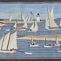 "Regatta" Hooked Rug