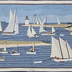 “Regatta” Hooked Rug