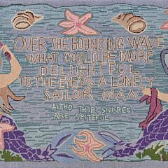 Claire Murray Mermaid Hooked Rug
