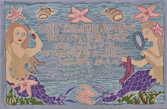 Claire Murray Mermaid Hooked Rug