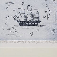 John Lochtefeld Limited Edition Etching #12/50 “Wealth of Sea Birds”