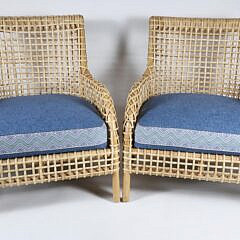 Pair of Palecek Aries Lounge Chairs