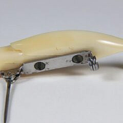Charlie Sayle Sr. Carved Whale Pin