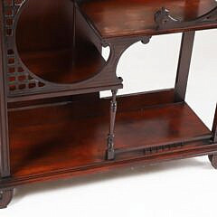 Edwardian Mahogany Whatnot Display Cabinet