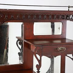 Edwardian Mahogany Whatnot Display Cabinet