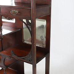 Edwardian Mahogany Whatnot Display Cabinet