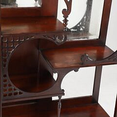 Edwardian Mahogany Whatnot Display Cabinet