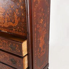 Paine Furniture Company Marquetry Inlaid Drop Front Desk of Abattant, early 20th Century