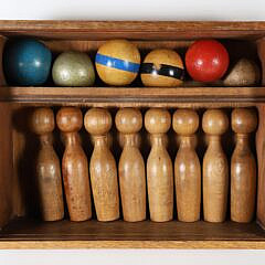 Ten Pins in Box, 19th Century