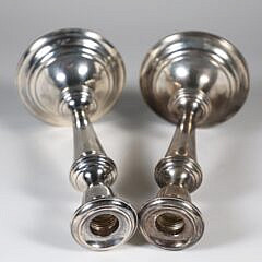 Pair of Vintage Sterling Silver Candlesticks