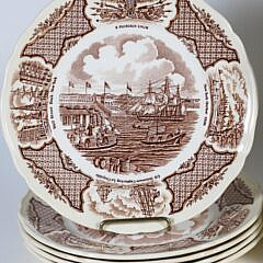 Set of 21 Pieces “Fair Winds” Partial Dinner Service