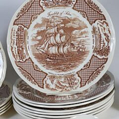 Set of 21 Pieces “Fair Winds” Partial Dinner Service
