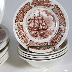 Set of 21 Pieces “Fair Winds” Partial Dinner Service