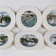 Set of Six “Delano Studios Selauket Long Island, New York” Dinner Plates