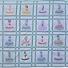 Vintage Sunbonnet Sue Applique Quilt, circa 1930s