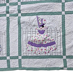 Vintage Sunbonnet Sue Applique Quilt, circa 1930s