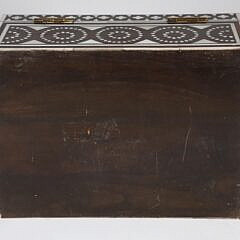 Teak and Bone Inlaid Box