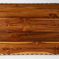 Teak Wood and Bone Elaborately Inlaid Serving Tray