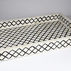 Bone Inlaid Serving Tray