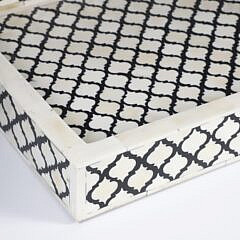 Bone Inlaid Serving Tray