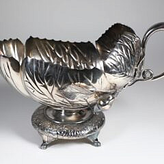 Silver Plated Pedestal Pitcher, 19th Century