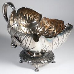 Silver Plated Pedestal Pitcher, 19th Century