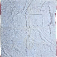 Antique American Red and White Friendship Quilt