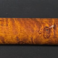 Antique American Solid Tiger Maple Rolling Pin
