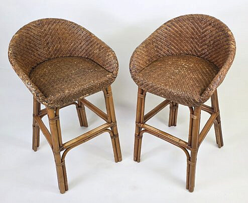 4969-955 Rattan Barstools A