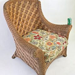 Palecek Coastal Rattan Woven Open Armchair