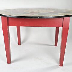 Vintage Hand Painted Tumbling Wave and Star Nautical Table, late 20th century
