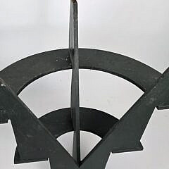 Vintage Green Painted Three-Tier Bucket Bench, 20th century