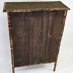 Antique, “Tortoiseshell”, Bamboo Three-Tier Bookshelf, 19th century