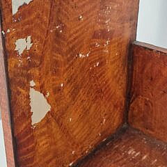 Vintage American Grain Painted Sawtooth Two-Tier Bookshelf End Table, 20th century