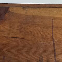 Vintage American Grain Painted Sawtooth Two-Tier Bookshelf End Table, 20th century